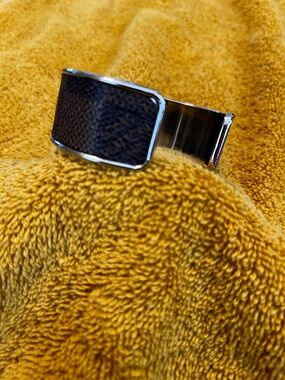 Repurposed Textured Cuff Bracelet - Unbranded